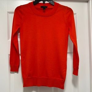 J. Crew Orange Knit Sweater